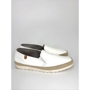 Verbenas Loafers Women's 9 EU 40 White Leather Slip On Nuria Casual Shoe Spain